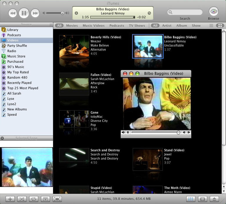 iTunes 6 Video Player (2005)